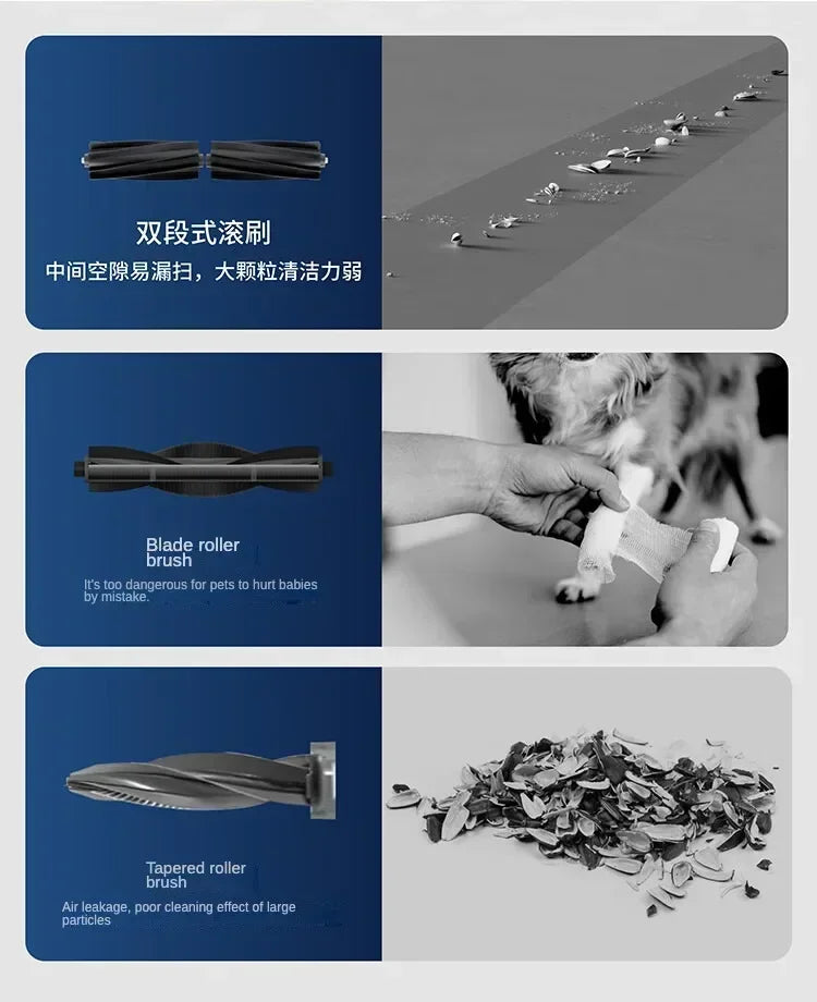 Original Ecovacs Deebot T50 PRO Vacuum Cleaner Robot Chinese Version 15800Pa Hair Zero-tangle Stepless 70°C Hot Water