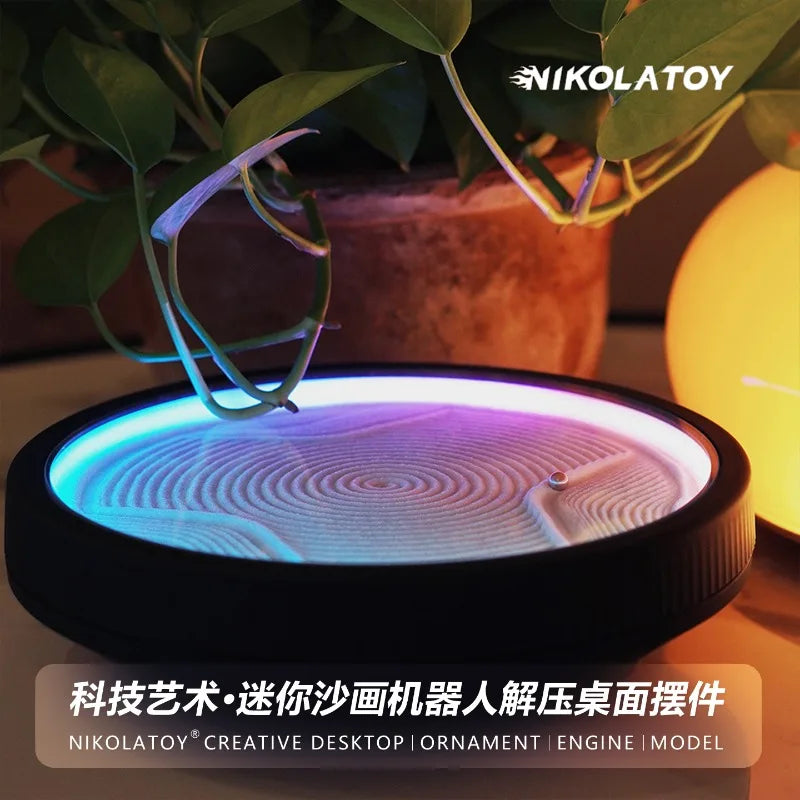 Automatic composition sand painting robot decompression ornament custom pattern content sand painting table