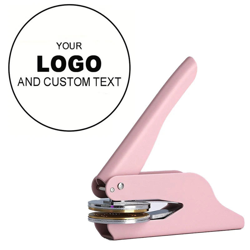 Custom Embosser Stamp LOGO DIY Personalized Book Embosser Seals for Letter Head Wedding Envelope Graduation Christmas Decoration