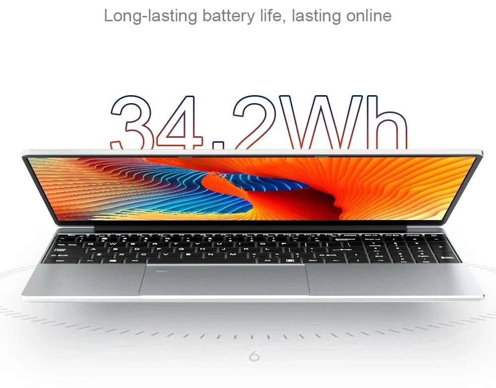 2025 New Original 15.6-inch Laptop Intel Core i7- 8500Y Laptop Windows 11 Pro 16GB DDR4 1TB SSD Gaming Office Learning Computer