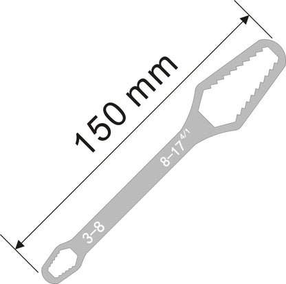 3-17mm Universal Torx Wrench Self-tightening Adjustable Glasses Wrench Board Double-head Torx Spanner Hand Tools for Factory