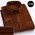 Plus Size 6XL 2025 Autumn/Winter Warm Quality 100% Cotton Corduroy Long Sleeved Button Collar Casual Shirts For Men Comfortable