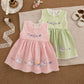 Sweet White Lace Baby Girl Dress, Summer New Cute Little Plaid Rabbit Children'S Clothing (9 Months -4 Years Old)