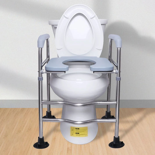 Raised Toilet Seat Elevated Toilet Seat Height Adjustable Toilet Seat Frame Toilet Seat Riser for Handicapped Disabled