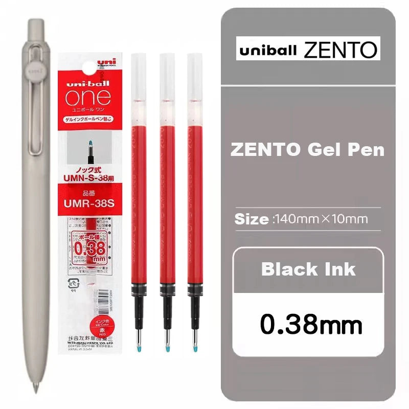 Japan Uni/Mitsubishi Uniball ZENTO series Gel Pen,Small Core 2nd 0.38/0.5mm Business Office Signing stylo back to school station