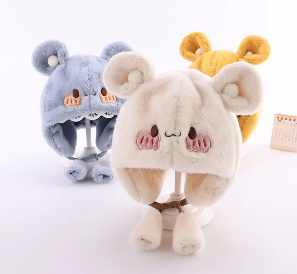 Comfy Plush Infant Hats with Ear Flaps Warm Winter Caps for Babies Designed Suitable Cold Weather Warmth Maximum Cozy and Style