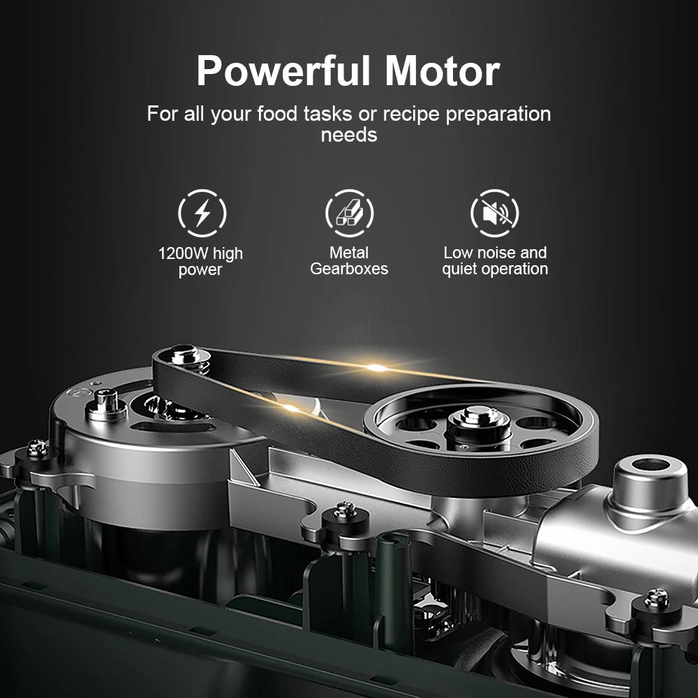 All-in-One 3-in-1 Stand Mixer with Full Metal Gears, 7L Bowl, Blender, Meat Grinder, Dough Hook, Whisk & Beater