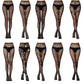 Sexy Mesh Stockings Print Patterns Flower Heart Skull Nylon Push Up  Slim Women Fishnet Tights Y2k Party Club Gothic Pantyhose
