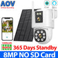 8MP 4K AOV Solar Camera Wifi 7/24 Recording Wireless Outdoor Surveillance Camera Dual Lens 365 Days Standby Home Security ICSEE