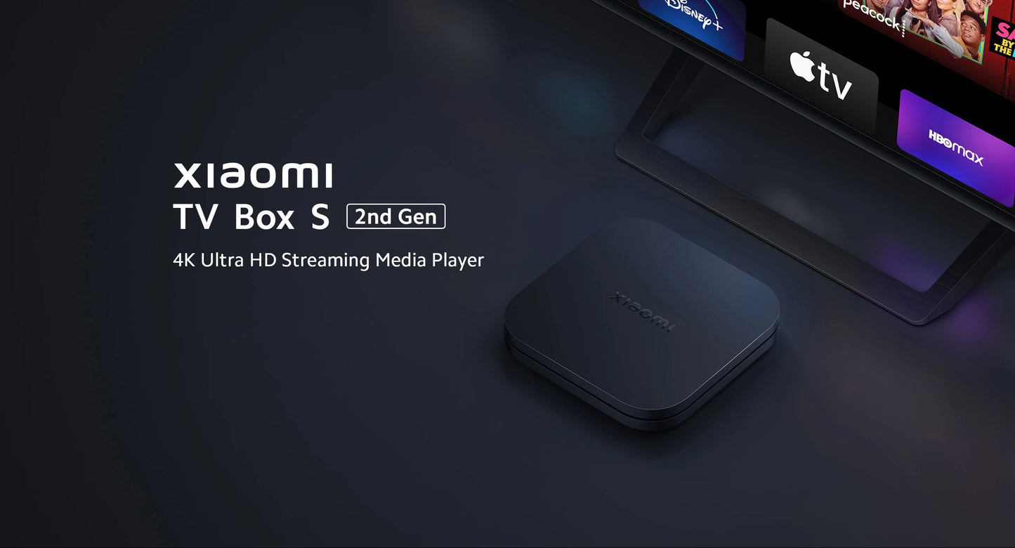 Xiaomi Mi TV Box S 2nd Gen Global Version Smart TV Box Media Player 4K Ultra HD BT5.2 2GB 8GB Android Google TV Google Assistant