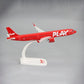 1:200 Scale Airplane Model Toys A321NEO Flyplay Iceland Play Air ABS Plastic Aircraft Plane Model Toy Assembly Souvenir Toys