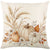 Thanksgiving Harvest Festival Throw Pillow Cover 18x18in with Straw and Pumpkin Pattern for Fall Thanksgiving Decor Living Room