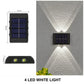 Outdoor LED Solar Garden Light Solar Wall Lamp Up And Down Luminous Waterproof Solar Powered Wall Washer Light Yard Street Decor