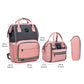 Mommy Bag Fashion Diaper Bag for Baby Nappy Bag Waterproof Mummy Bag with Diaper Pad, Pacifier Bag, Backpack, Hand Bag