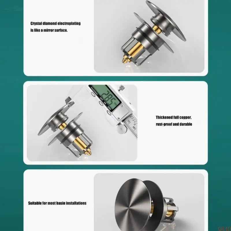 Q84D Bounce Cores Sink Plug Sink Drain Basket Sink Stoppers for Bathroom Kitchen