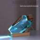 New Creative Indoor Bedroom Office Table Decoration Accents Ocean Art Crafts Luminous Tabletop Lamp Epoxy Resin Night Light Gift