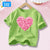 Girls' Fashion Cotton T-shirts with Cherry Fruit Pattern Short Sleeve Girls' Cute Summer Tee Shirts 3-14 Years YT01