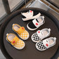 Children's Canvas Shoes Four Seasons Paragraph Boys and Girls Cloth Shoes Soft Non-slip Breathable Not Hot Baby Casual Shoes