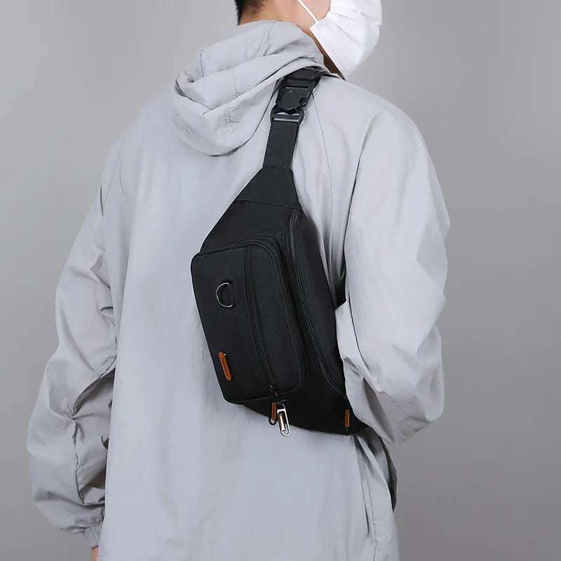 Waterproof Men's Waist Pack Fanny Pack with Adjustable Strap for Travel Sports Running - Quick-Access Outdoor Waist Bag