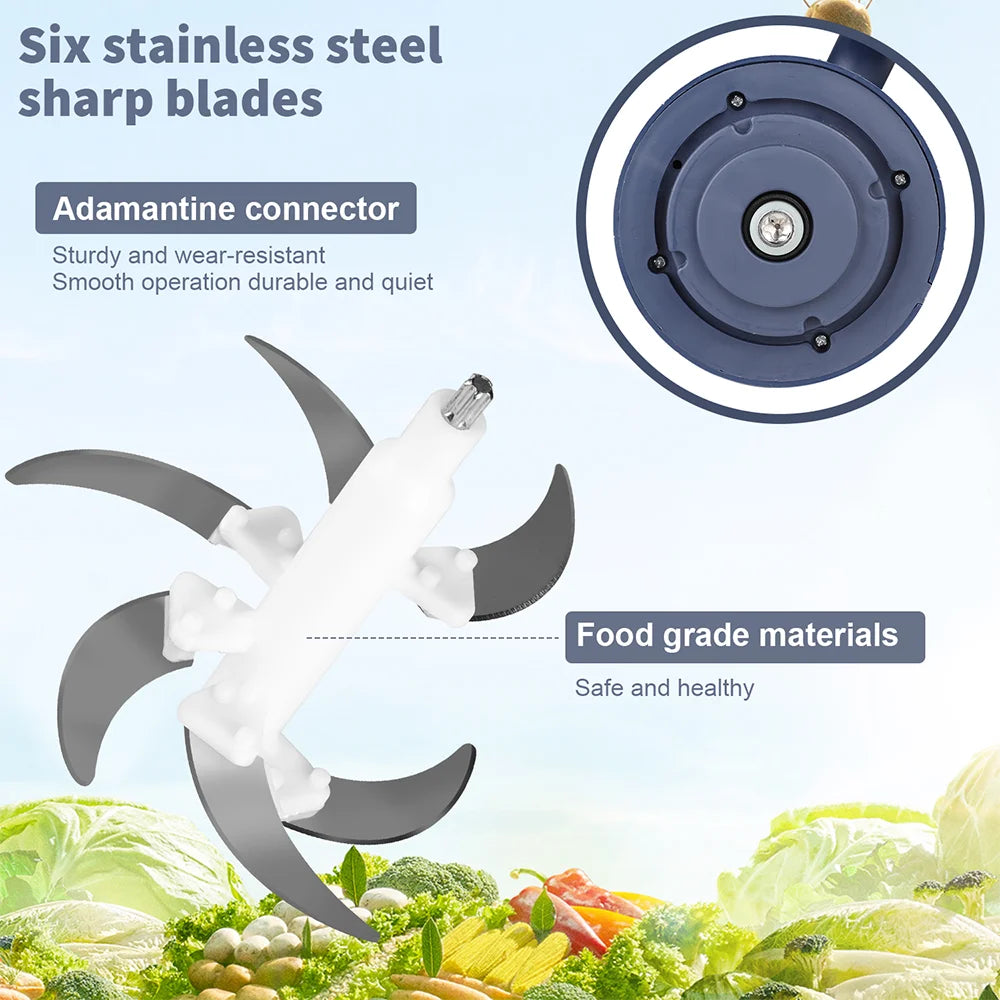 5L Electric Meat Grinders Food Crusher Stainless Steel Multifunctional Vegetable Slicer Processor Chopper Kitchen Appliances