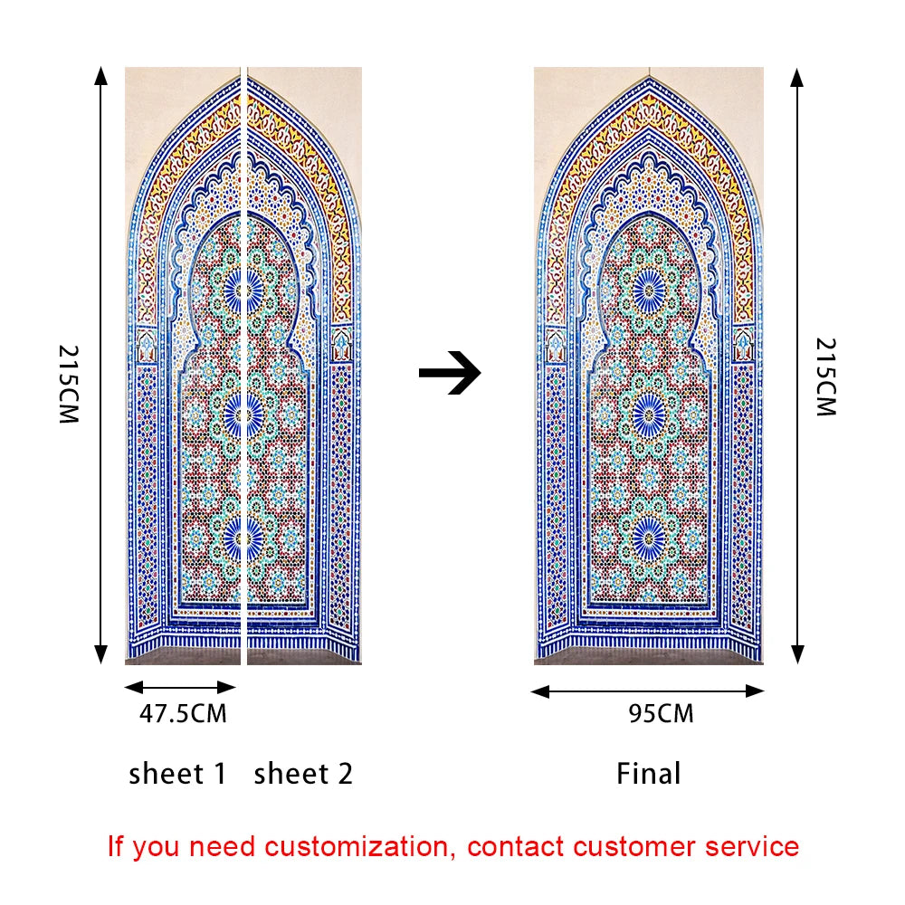 Simulation Of Gilt Leaves DIY Door Stickers Home Decoration Wall Sticker Kitchen Art Mural Peel & Stick Waterpoof PVC Wallpaper