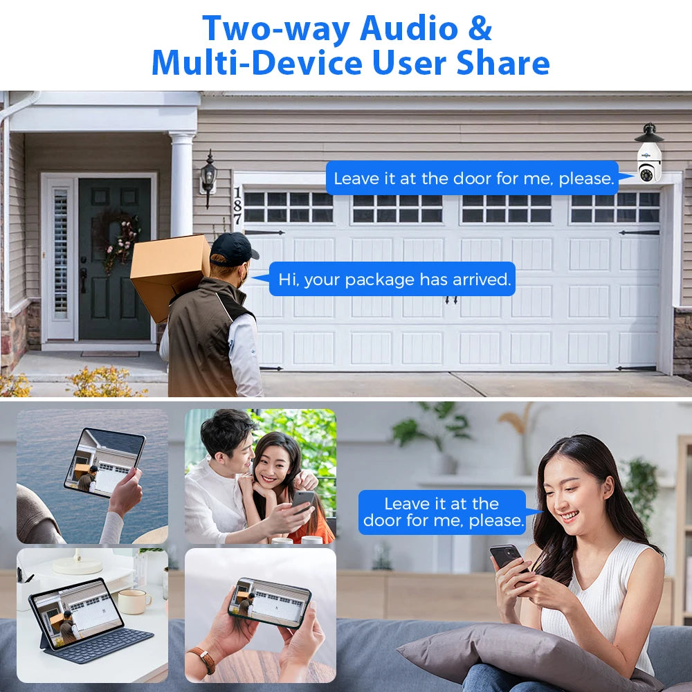 Hiseeu 3MP Wifi PTZ IP Camera E27 Light Bulb Camera Night Vision Auto Tracking Two-way audio Wireless CCTV Surveillance Security