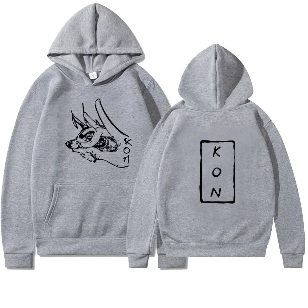 KON Japanese anime chainsaw man peripheral series printed sweatshirt new style letter long sleeve sweatshirt