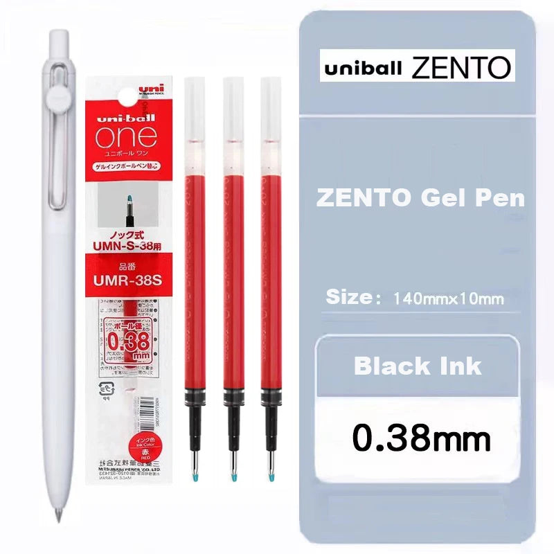 Japan Uni/Mitsubishi Uniball ZENTO series Gel Pen,Small Core 2nd 0.38/0.5mm Business Office Signing stylo back to school station