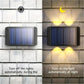 Outdoor LED Solar Garden Light Solar Wall Lamp Up And Down Luminous Waterproof Solar Powered Wall Washer Light Yard Street Decor
