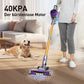 YISORA Cordless Vacuum Cleaner, 30Kpa 55Mins Running Time Wireless Vacuum Cleaner with Touchscreen for Pet Hair, Carpet