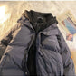 2026 Korean Winter Leisure Cotton Clothes Women Parker coat Y2K Multi-functional Fake Two Pocket Zipper Down Jacket Thick Coat