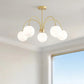 Modern luxury chandeliers E27 Bulb glass ball chandelier minimalism suspension design Living Room kitchen island pendant light