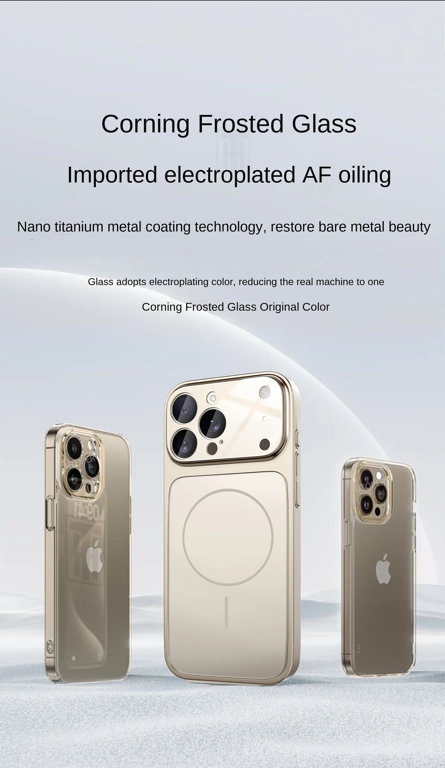 Luxury Large Frame Glass Lens Protect New Phone Case for iPhone 17 Air 16 15 14 13 Pro Max 17 Pro Magsafe Magnetic PC Hard Cover