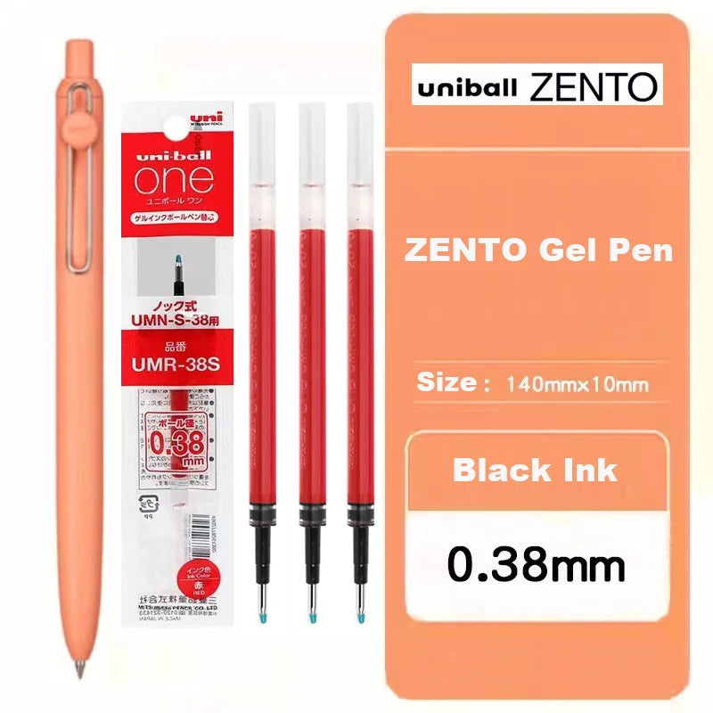 Japan Uni/Mitsubishi Uniball ZENTO series Gel Pen,Small Core 2nd 0.38/0.5mm Business Office Signing stylo back to school station
