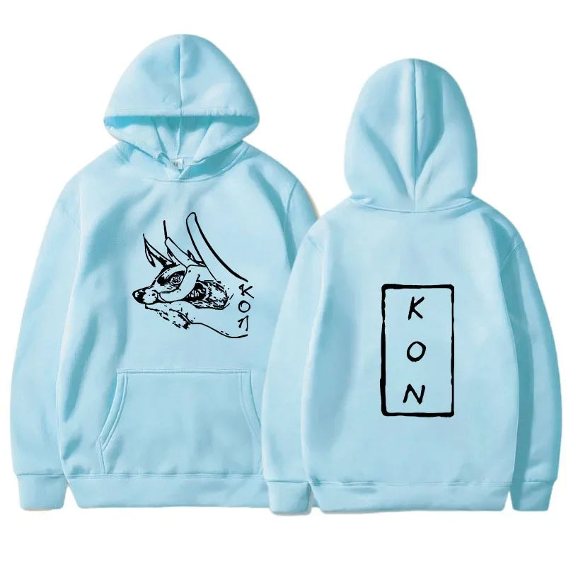 KON Japanese anime chainsaw man peripheral series printed sweatshirt new style letter long sleeve sweatshirt