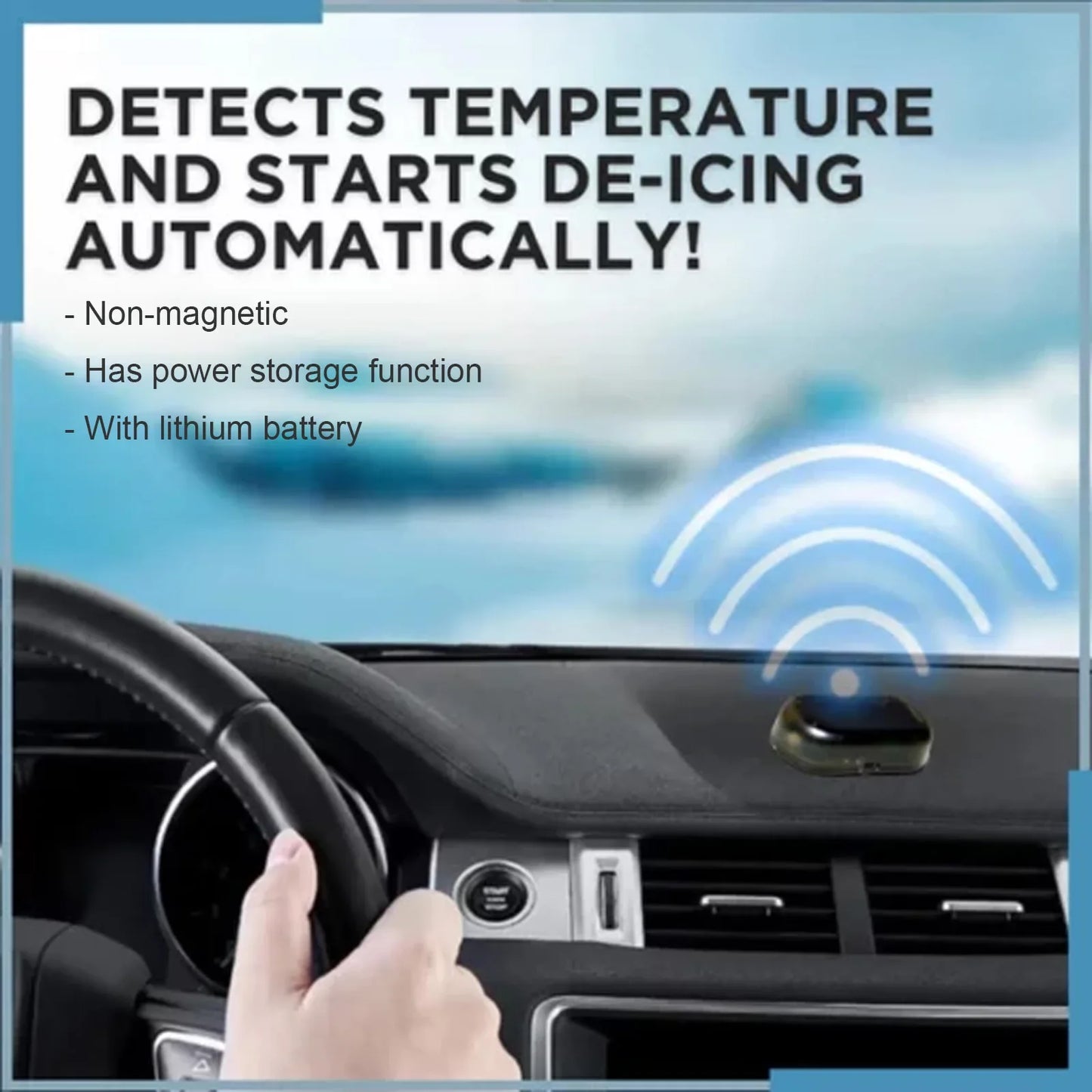 1-3PCS Anti-freezing Device Winter Anti Ice and Snow Cover Car Window Glass Jammer Windshield De-icer Anti-freeze and Anti-snow