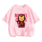 Superhero Iron Man Tshirt Kids 3 -14 Years Old Boys Clothes Top Tees The Avengers Baby Clothes Girls  T-shirts Teen Clothes