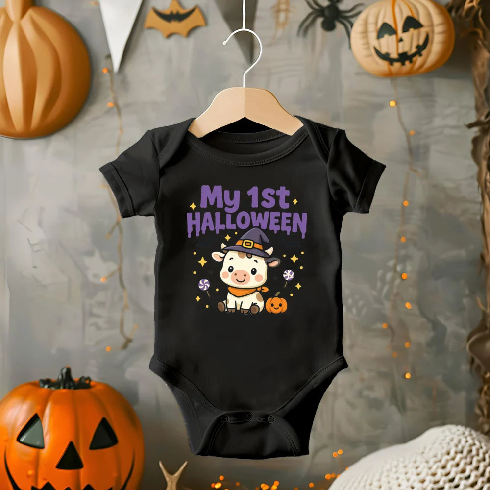 My 1st Halloween Baby Rompers Girls Boys Cute Bodysuit Toddler Halloween Costume Infant Clothes First Halloween Baby Gift