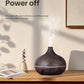 High Quality 500ml Aromatherapy Essential Oil Diffuser Wood Grain Remote Control Ultrasonic Air Humidifier with 7 Colors Light