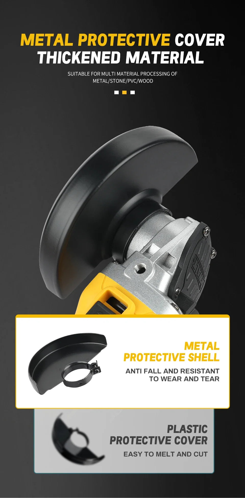 Dewalt DCG405NT 125MM amoladora angular sin escobillas inalámbrica 9000RPM máquina cortadora pulidora para baterías de litio