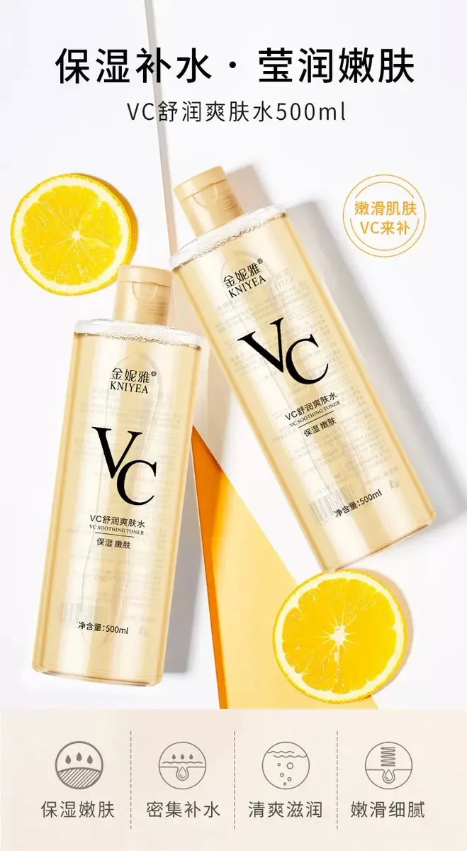 Vitamin C Toner Moisturizing and Refreshing Preventing Dry Skin Changing Hair Glossing Repairing Skin Non irritating 500ml