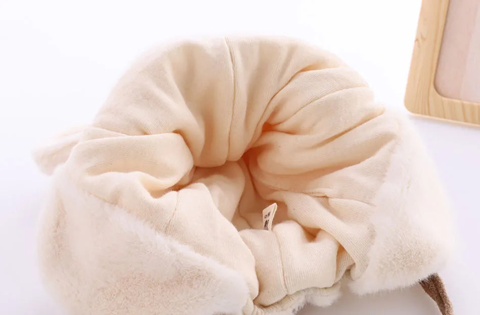 Comfy Plush Infant Hats with Ear Flaps Warm Winter Caps for Babies Designed Suitable Cold Weather Warmth Maximum Cozy and Style