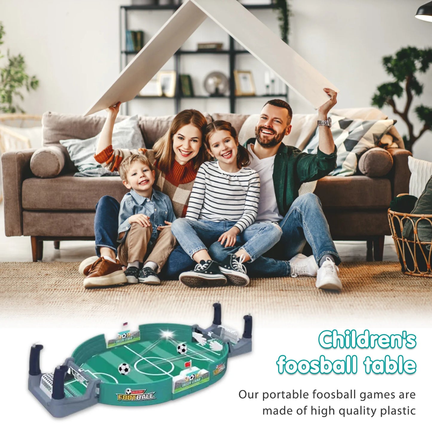 Soccer Table Football Board Game for Family Party Parent-child Interactive Leisure Tabletop Soccer Battle Game for Kids Adults