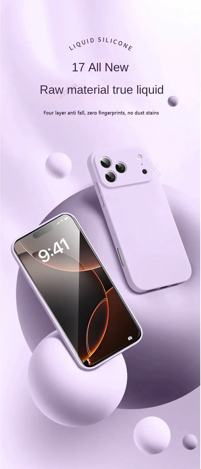 New 17 Series Official Silicone Soft Case for iPhone 17 Air 16 15 14 13 12 11 Pro Max Plus Solid Color Protect Shockproof Cover