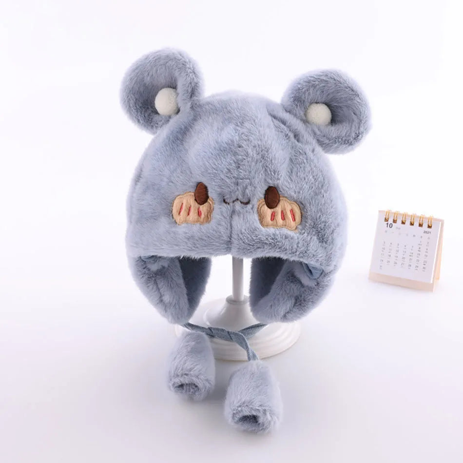 Comfy Plush Infant Hats with Ear Flaps Warm Winter Caps for Babies Designed Suitable Cold Weather Warmth Maximum Cozy and Style