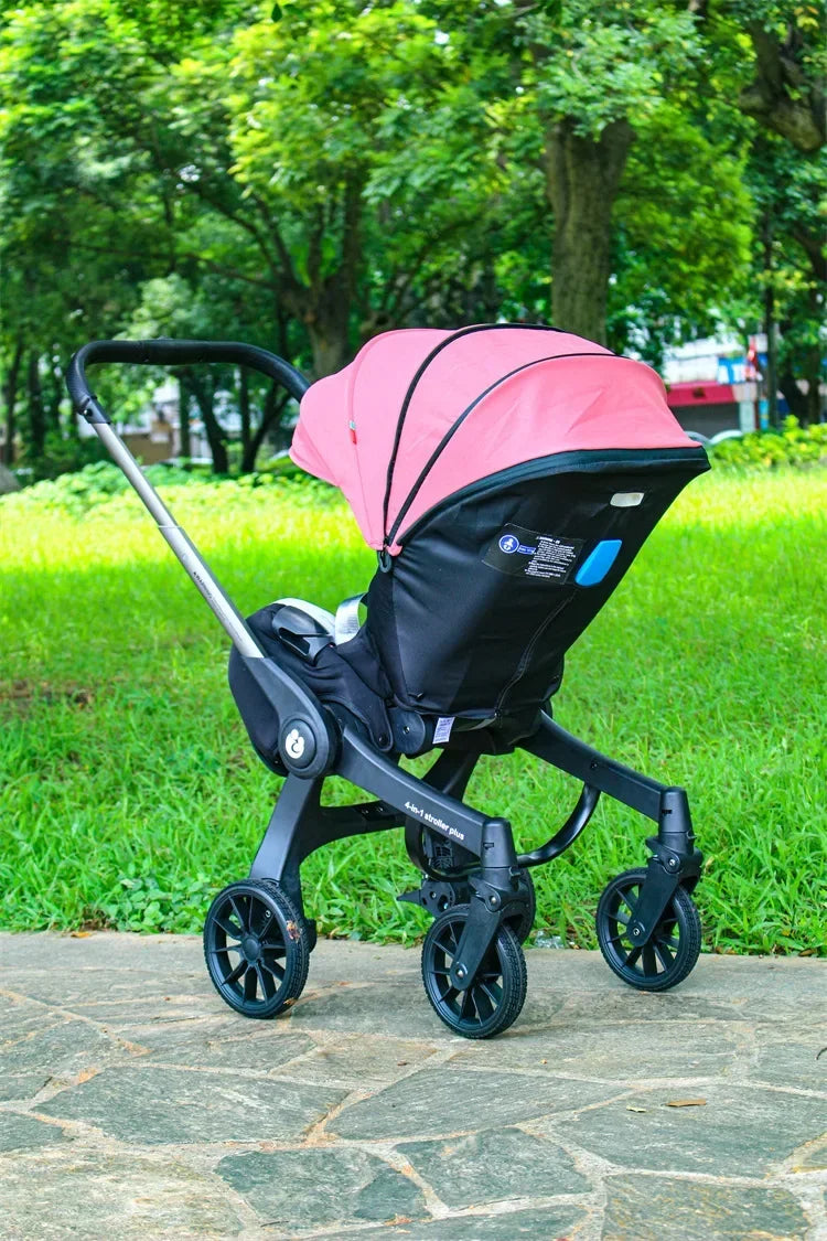 2025 New Baby Stroller 4in1 Multifunctional Newborn Baby Stroller 3in1 Foldable Basket Type Seat Lightweight Travel Pram