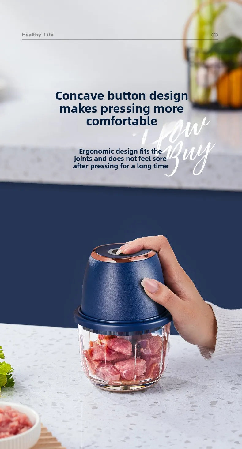 350ML Electric Meat Grinders Food Crusher Garlic masher USB Multifunctional Vegetable Slicer Processor Chopper Kitchen Blenders