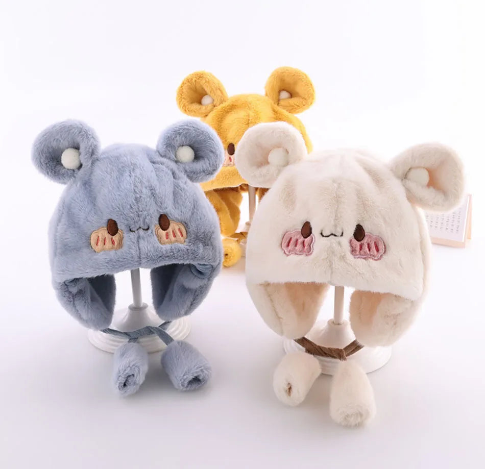 Comfy Plush Infant Hats with Ear Flaps Warm Winter Caps for Babies Designed Suitable Cold Weather Warmth Maximum Cozy and Style