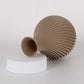 3D Printed Art Vase with Retro Textured Design - High-Quality Plastic, Durable and Resistant