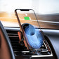 Infrared Induction Car Wireless Charger Stand Car Air Vent Clamp for iPhone 16~12 Pro Max Samsung Galaxy S25/S24 Fast Charging